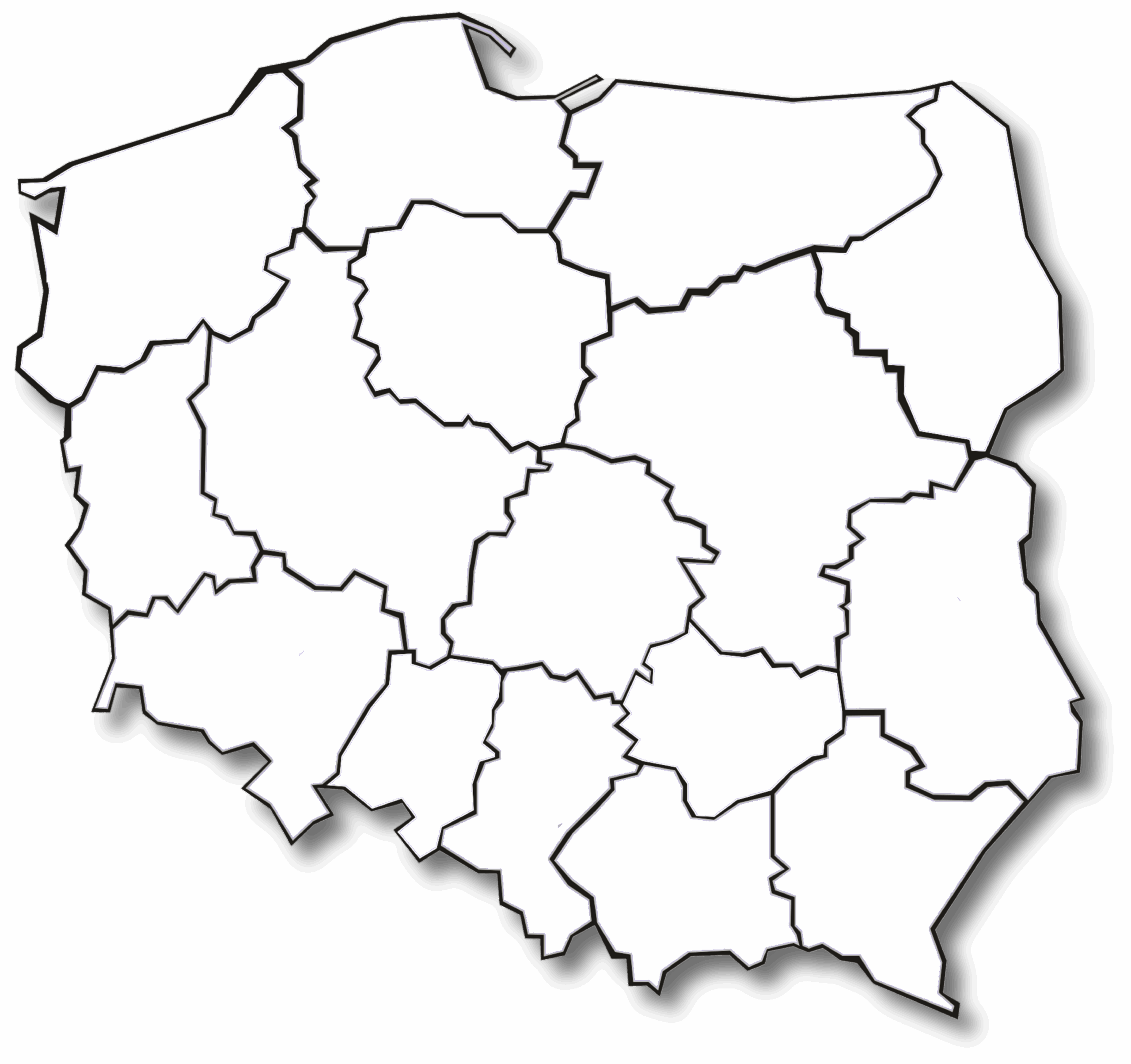 mapa polski