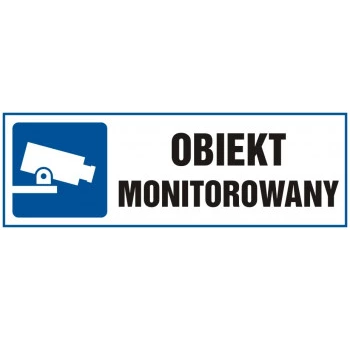 Tabliczka Informacyjna "Obiekt Monitorowany"