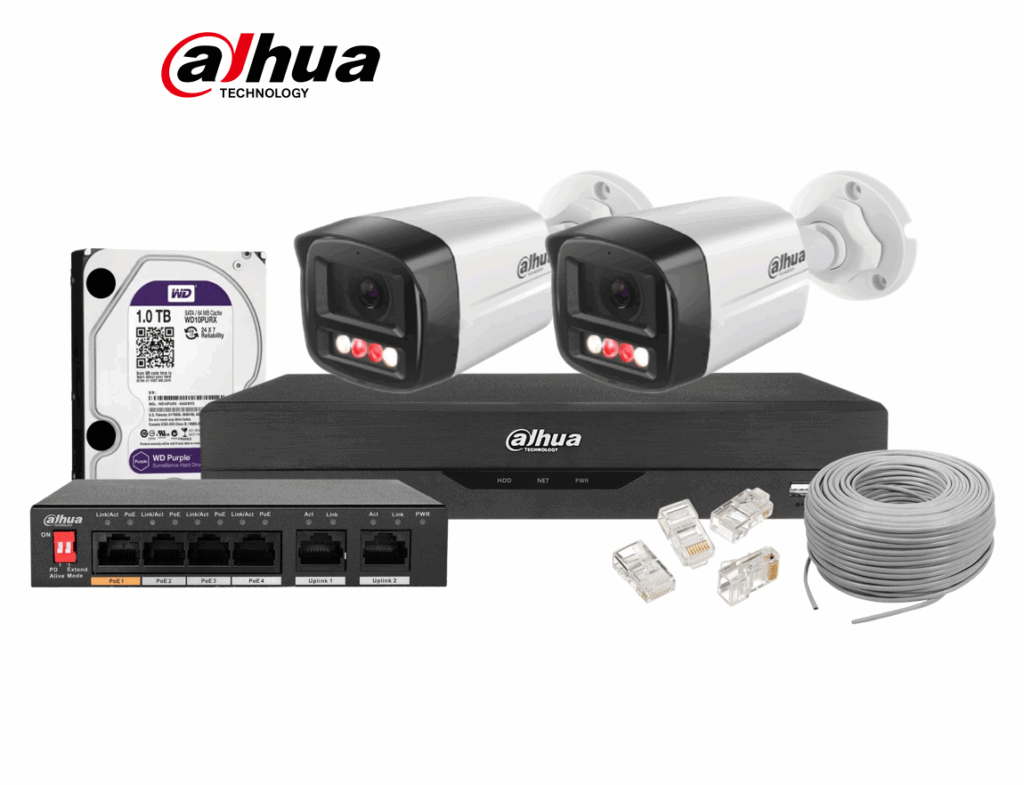 Zestaw monitoringu 2 kamery IP Dahua